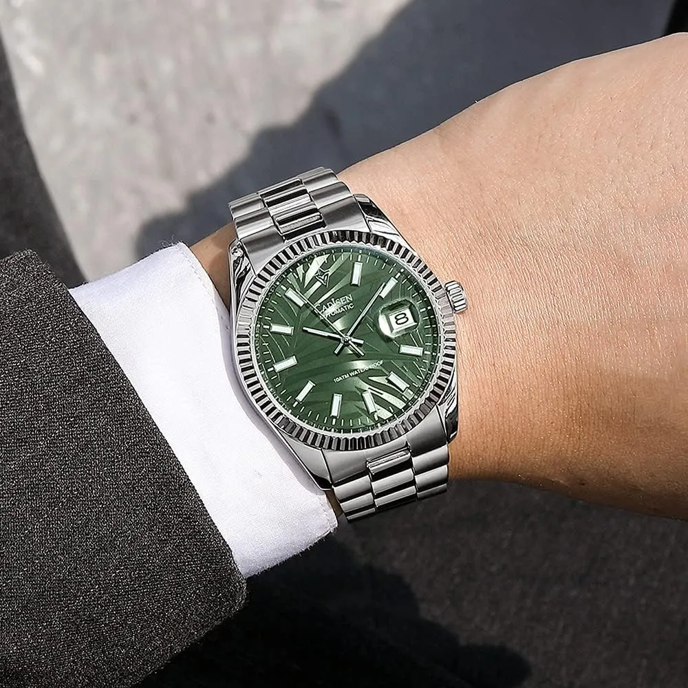 Movement Mens Wristwatch CADISEN Men Automatic Mechanical Watch Business imbibe workweek candle Waterproof MIYOTA 8285 