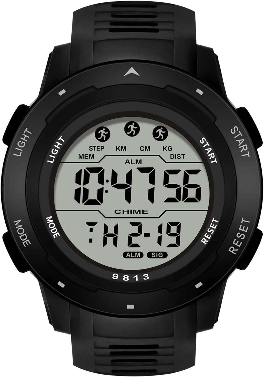 Multi-Functions LED Alarm Stopwatch Men's Watch BESTKANG Sports Watches for Men Waterproof Digital senior Watch Large Dial Easy-to-Read 
