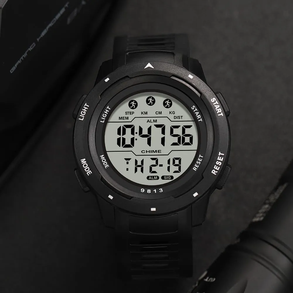 Multi-Functions LED Alarm Stopwatch Men's Watch BESTKANG Sports Watches for Men Waterproof Digital senior Watch Large Dial Easy-to-Read 