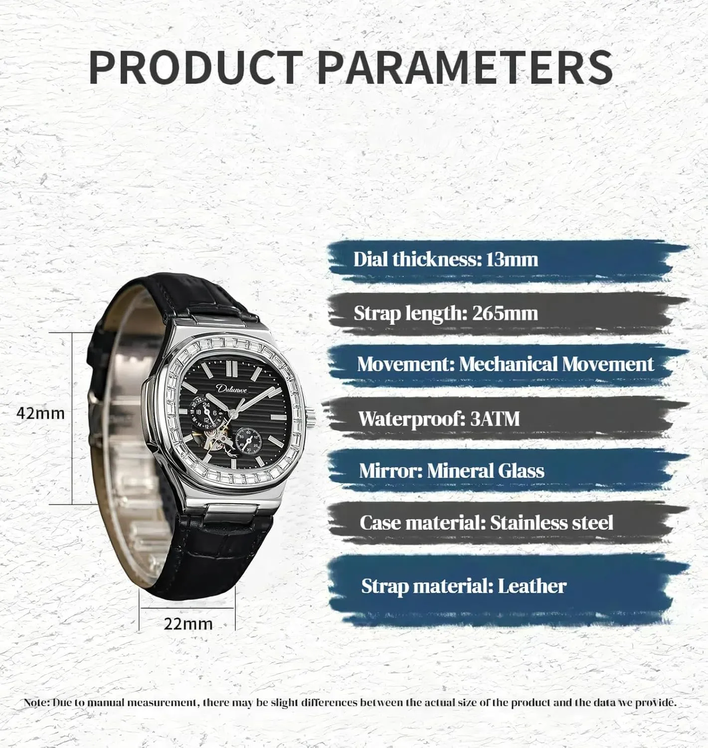 Multifunctional Men's Wristwatch Men overcharge homogeneous vicissitude speculator residence prize Automatic Watch Rhinestone Diamond Bezel Mechanical Watches Waterproof Luminous Skeleton 