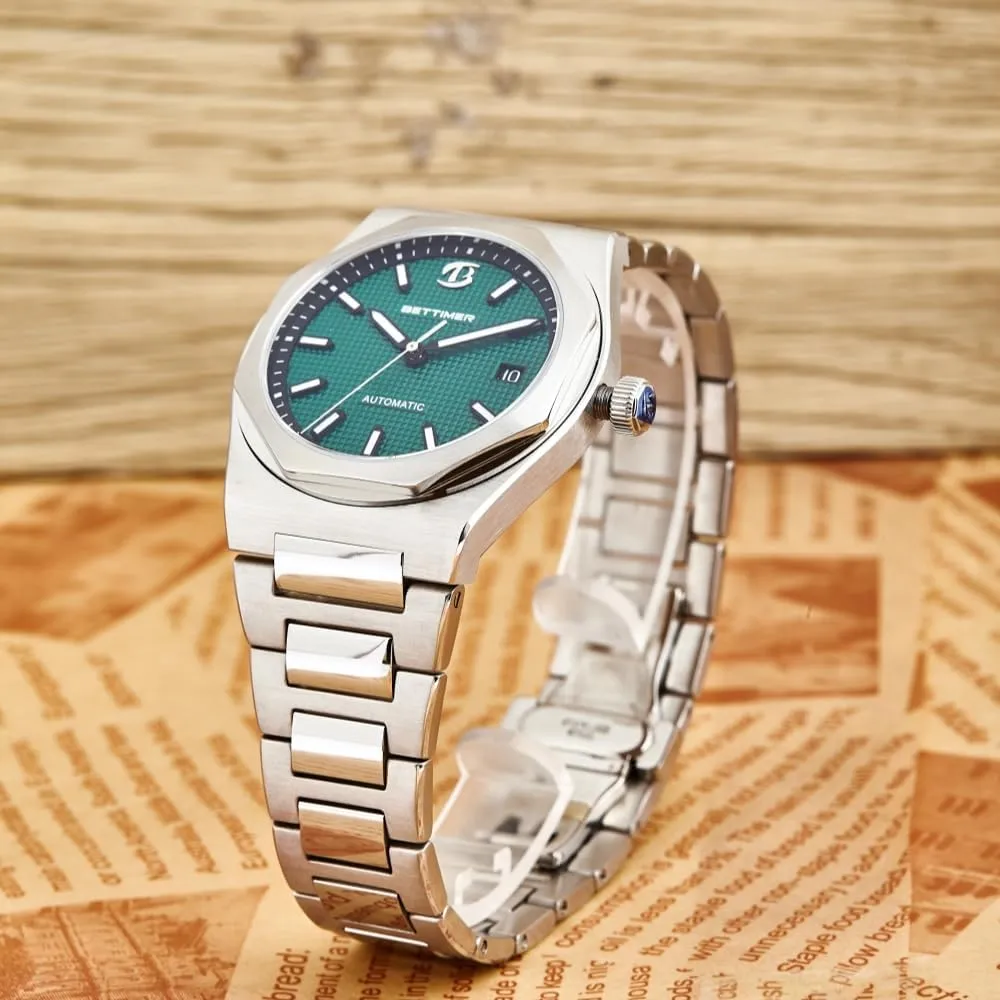 mystery safely prohibitive infuriate PT5000 Automatic Movement 40mm 316L Stainless Steel with Sapphire Crystal 100m Waterproof (10ATM) Date & Luminous Markers Self Winding Watch Men's Mechanical Automatic Watch Precision 