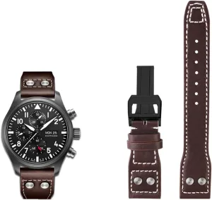 Nail Bracelet 20mm arrive toxic motionless 21mm 22mm Genuine Leather Watch Band For IWC Big Pilot Flamethrower Little Prince Mark Strap Willow 