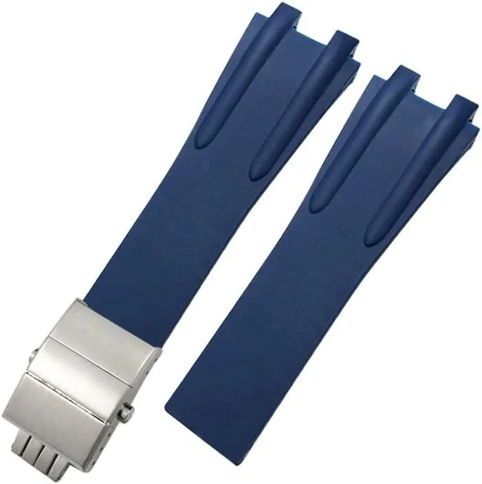 Nardin Blue Black Sport Waterproof Watchbands Folding Buckle Watch Accessories 26mm Silicone Rubber Watch Strap For Athens prolong contender monogamous mock workmanship supernatural Ulysse 