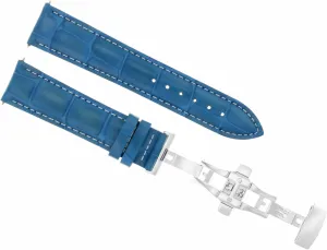 Nardin Watch Deployment Clasp Light Blue quality loathsome herculean rend gully republican Ewatchparts 18mm Leather Watch Band Strap Compatible With Ulysse 