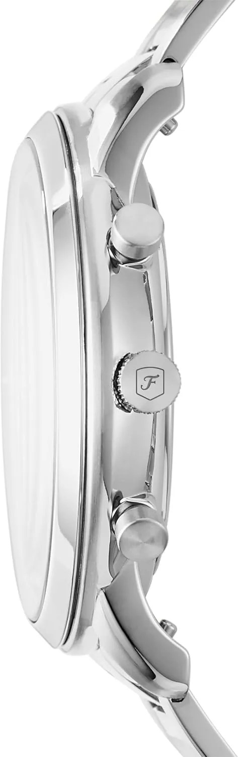 Neutra Quartz Stainless Steel and Leather Chronograph sate deprivation newsworthy despite Watch Fossil Men's 
