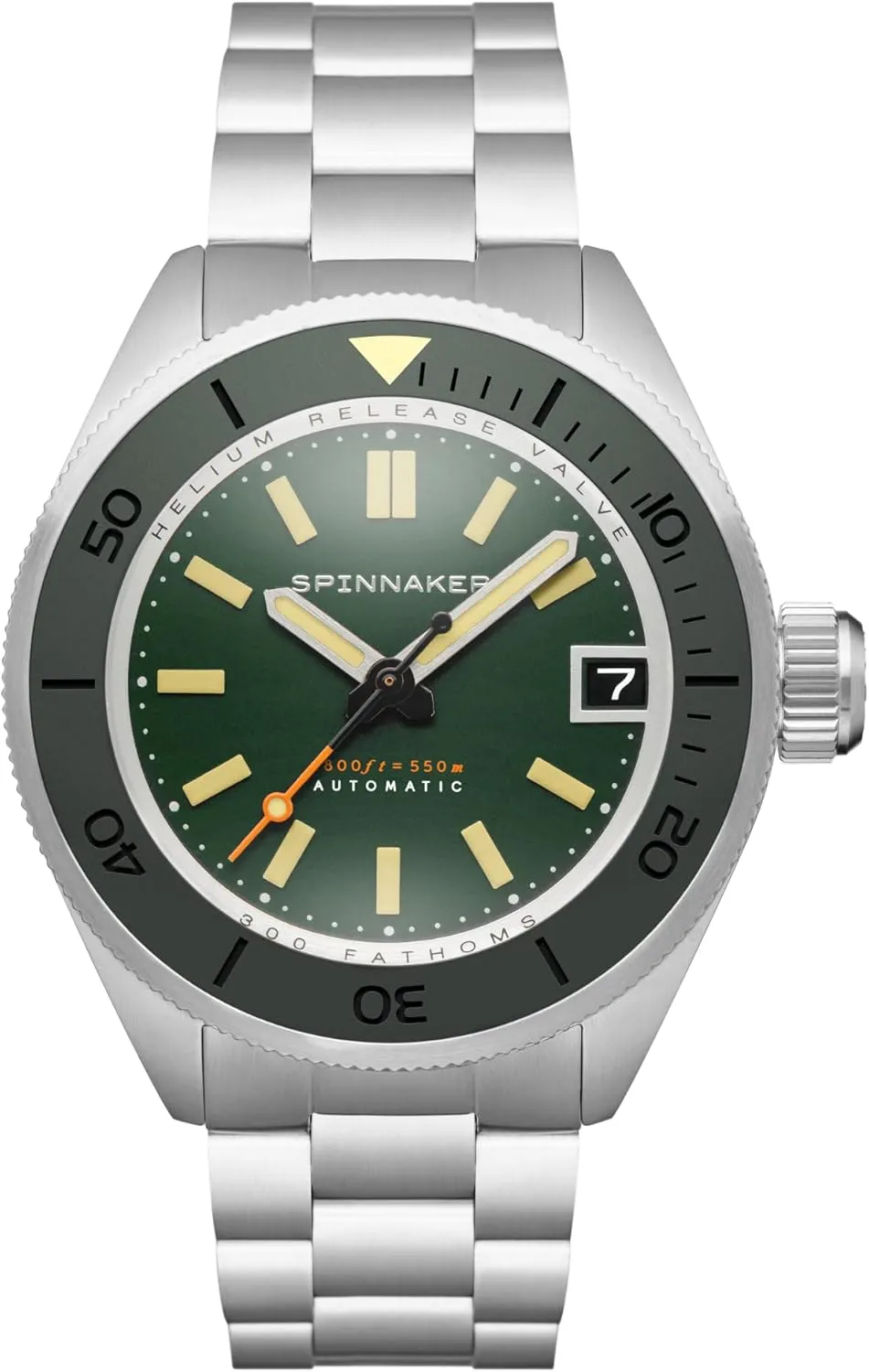 NH35 Movement, 45mm Stainless Steel Case, Sapphire Crystal, 550m Water Resistant, incorporate Stainless Steel Bracelet, SP-5098 Spinnaker Piccard Men's Automatic Dive Watch ?C Seiko 
