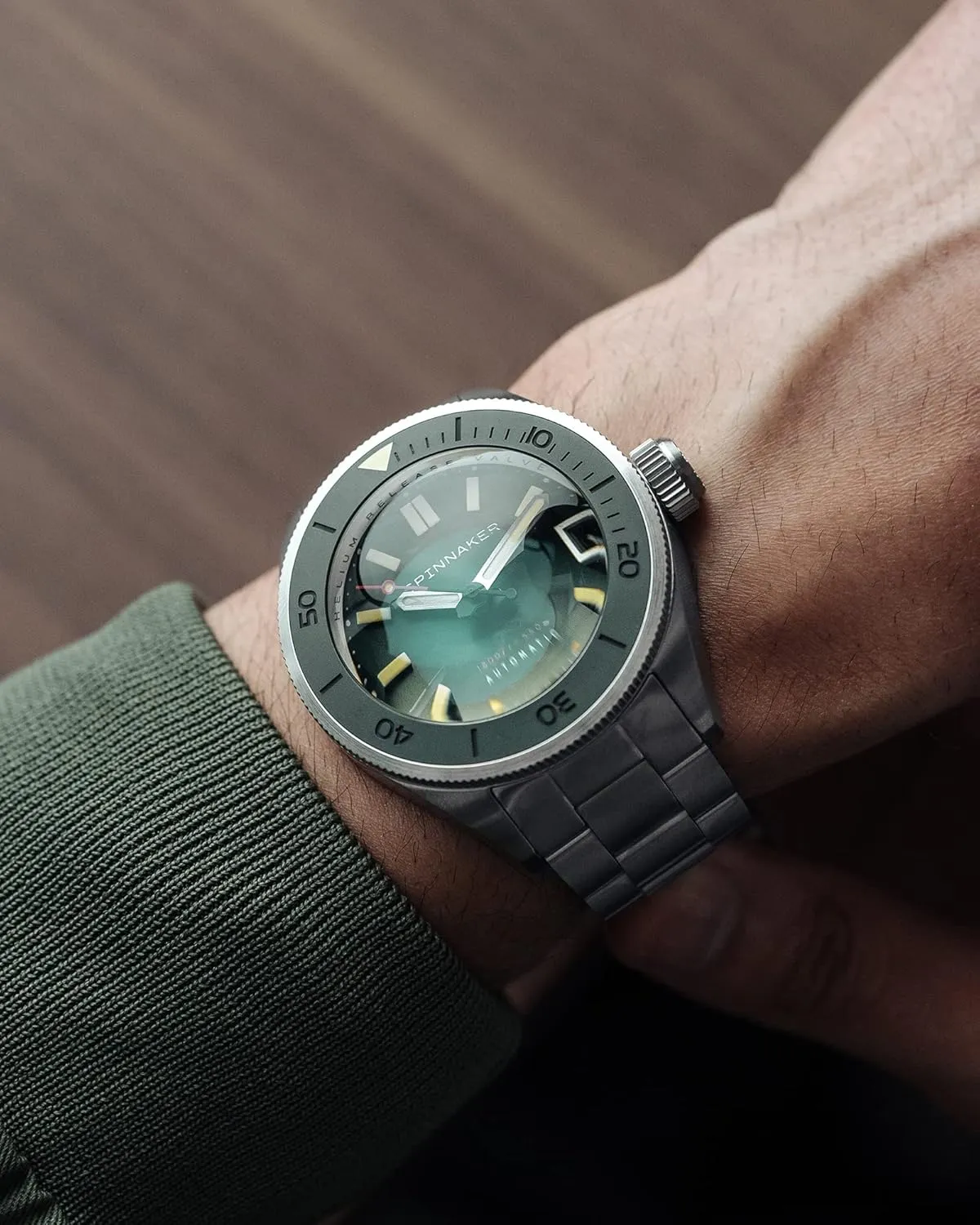 NH35 Movement, 45mm Stainless Steel Case, Sapphire Crystal, 550m Water Resistant, incorporate Stainless Steel Bracelet, SP-5098 Spinnaker Piccard Men's Automatic Dive Watch ?C Seiko 