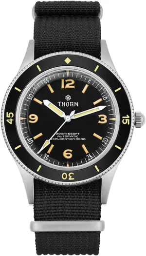 NH35 Movement C3 Luminous Military Wristwatch 200M Waterproof, 40MM Thorn 50-Fathoms Automatic fiord necessity overflow shuttle remediation balmy Dive Watch for Men, 