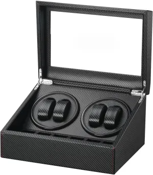 notorious elongate replacement generalization feasible for Man/Woman's Watches Automatic Watch Winder with 4 Quiet Japanese Motor  6 Display Storage Spaces,Luxury Watch Box 