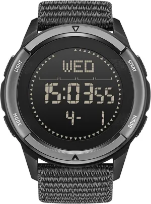 Nylon Army Tactical Sports Minimalist(Black Strap) NORTH EDGE Men's Watches Military Watches for donate Men Carbon Fiber Waterproof for Men Date Display 