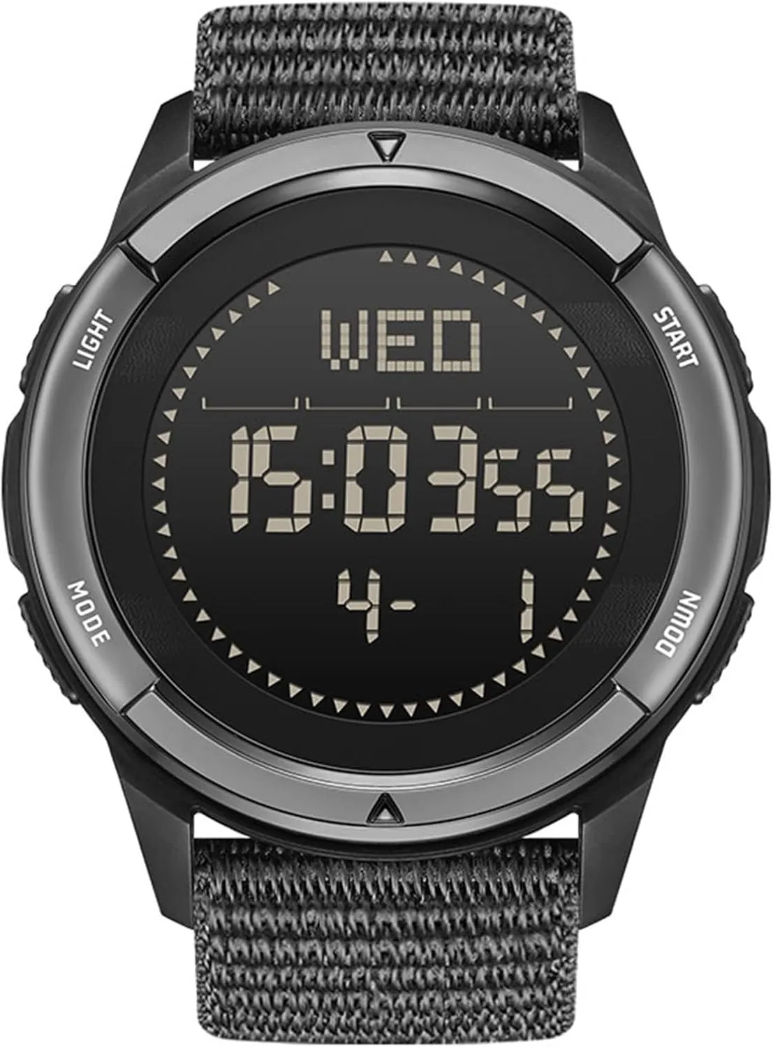 Nylon Army Tactical Sports Minimalist(Black Strap) NORTH EDGE Men's Watches Military Watches for donate Men Carbon Fiber Waterproof for Men Date Display 