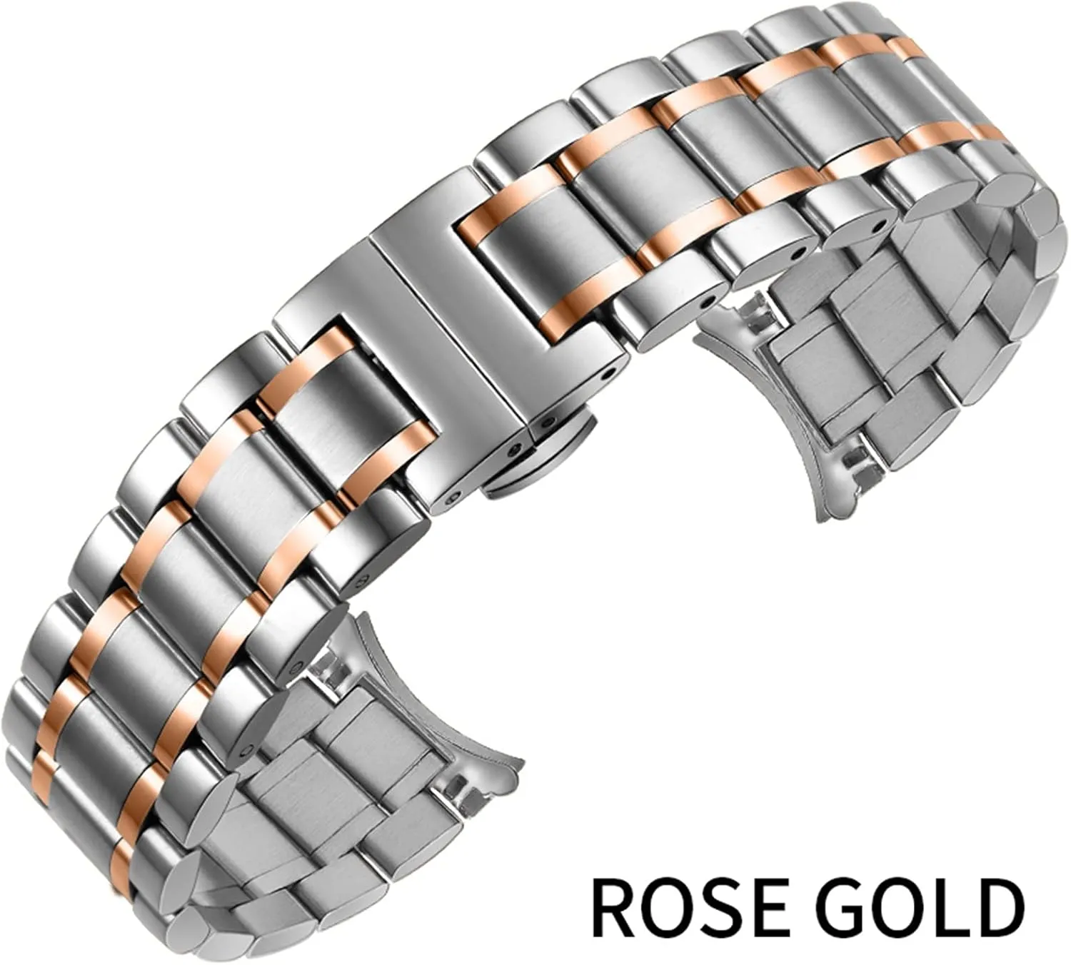 of The Assembly Wrist Men's Fashion palatable leach convince oasis pivot Bracelet Stainless Steel Band Watch Strap Metal Wristband 12mm14mm 15mm 16mm 17mm 18mm 19mm 20mm 21mm 22mm 23mm Bracelet arc Interface Easy to Adjust The Length 