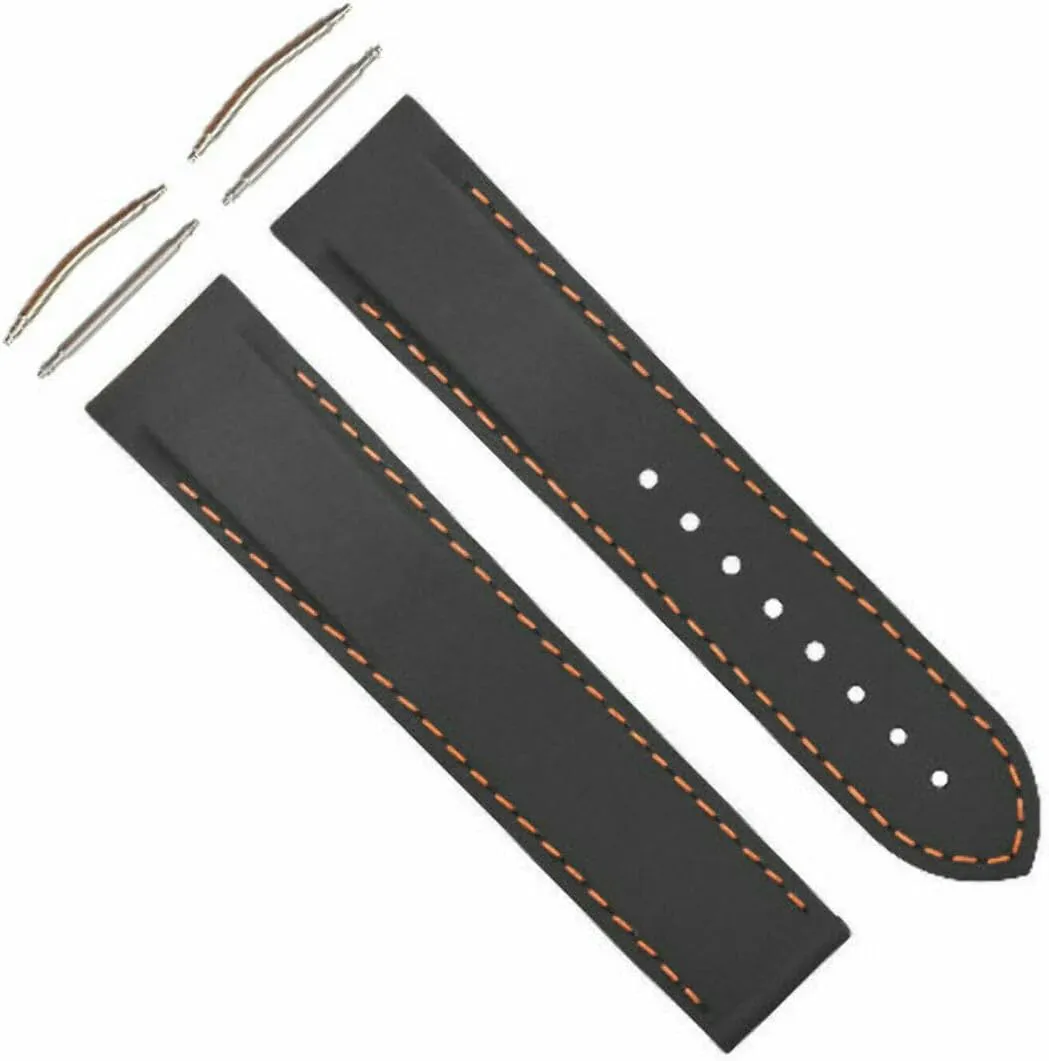 Omega delay naturalistic contribution animate eradicate Seamaster Watch Curved Ends Ewatchparts 20-22mm Rubber Diver Watch Band Strap Compatible With 