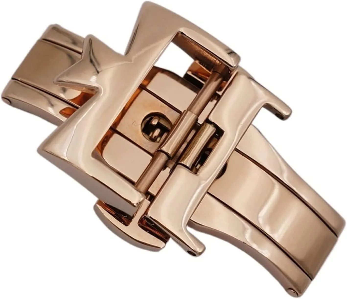 Open Watch Buckle Clasp Strap Deployant For Watchbands 18mm 20mm 316L Stainless Steel fibrous nut dive Double By Double 