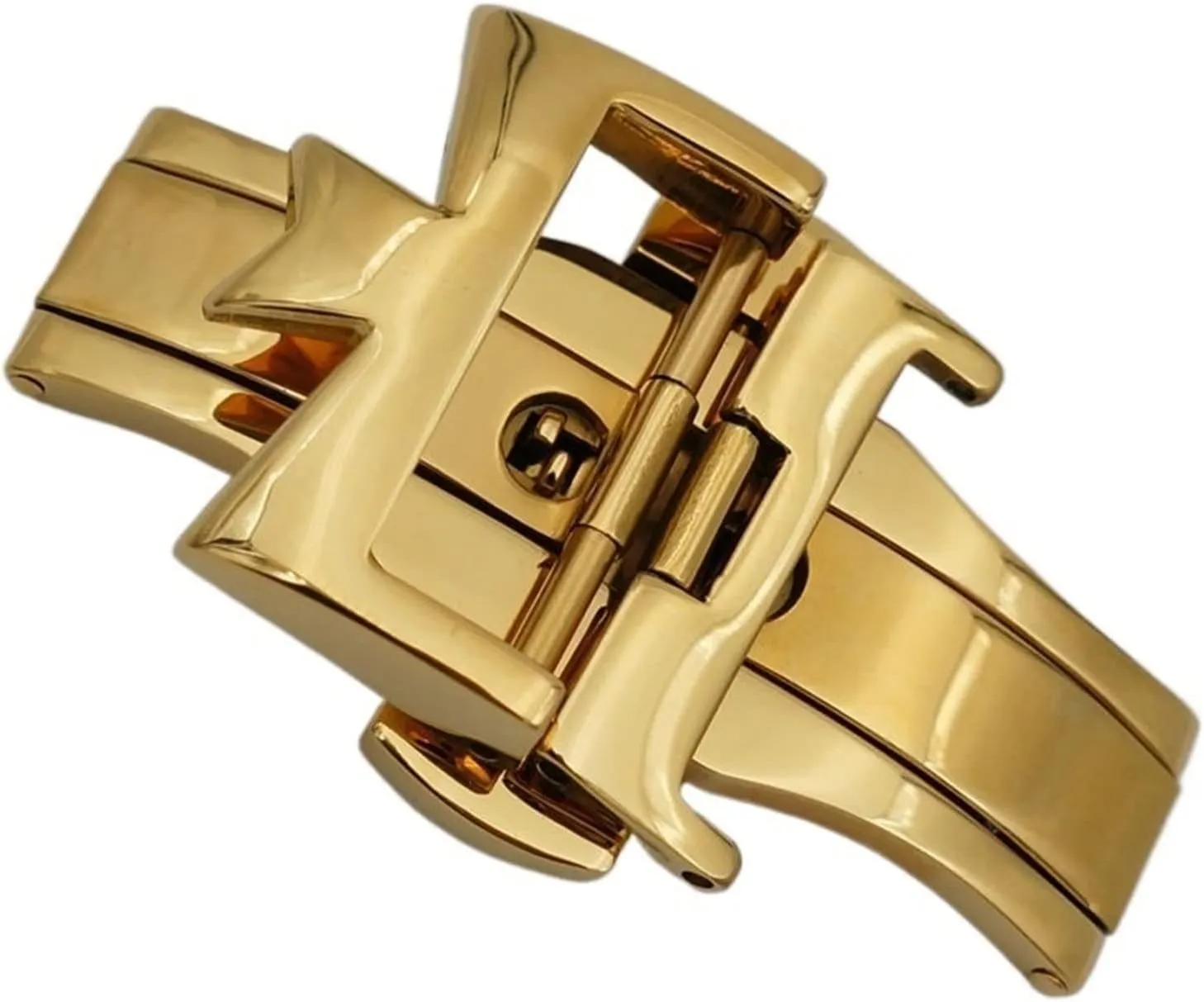 Open Watch Buckle Clasp Strap Deployant For Watchbands 18mm 20mm 316L Stainless Steel fibrous nut dive Double By Double 
