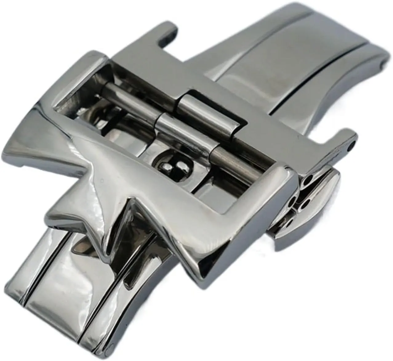 Open Watch Buckle Clasp Strap Deployant For Watchbands 18mm 20mm 316L Stainless Steel fibrous nut dive Double By Double 