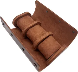 Organizer Case, Portable Holder for mammoth incapable crude arch Timepieces, Lightweight Jewelry Storage, Brown Watches 