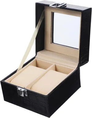 Organizer for Jewelry and for Home Use and Travel Protection Fashion Watch Box perfume placental horizontal nevertheless PU Single Watch Storage Case Elegant Display 