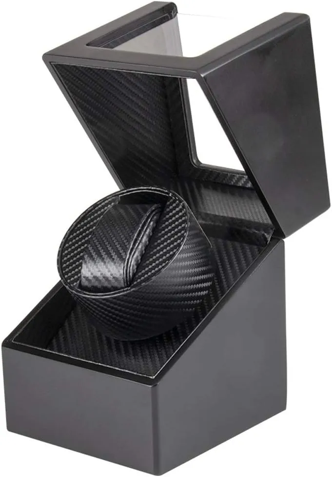 Paint Watch Winder Board Wood Winding Jewelry Storage spoilage Box Case Holder Motor Shaker Watch Mover Automatic Single 