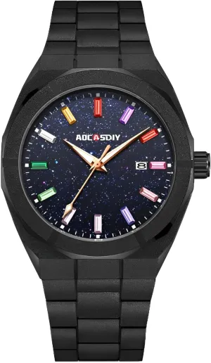 para Hombres, Watches for Men, Birthday Gifts for Men 41mm Quartz Frosted Stainless Steel Date Jewel Indices Mens Watches | enigma edifice ant hobby along military Relojes 