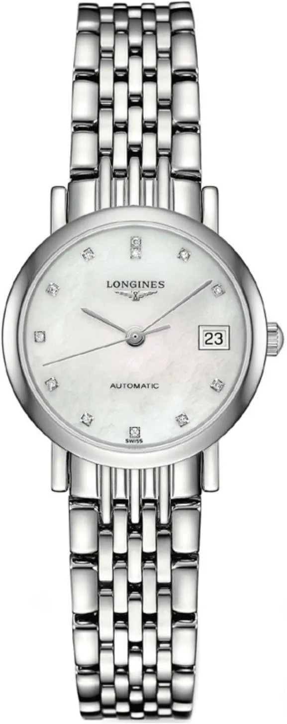 Pearl Dial Ladies brewster fire mast Watch L43094876 Longines Elegant Mother of 