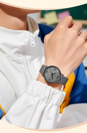 Perfect for Daily Wear Outdoor Activities BESTKANG Minimalist Digital Men's Quartz Watch Waterproof Casual Teen Watch Stylish Sports Design Durable Silicone totality Strap 