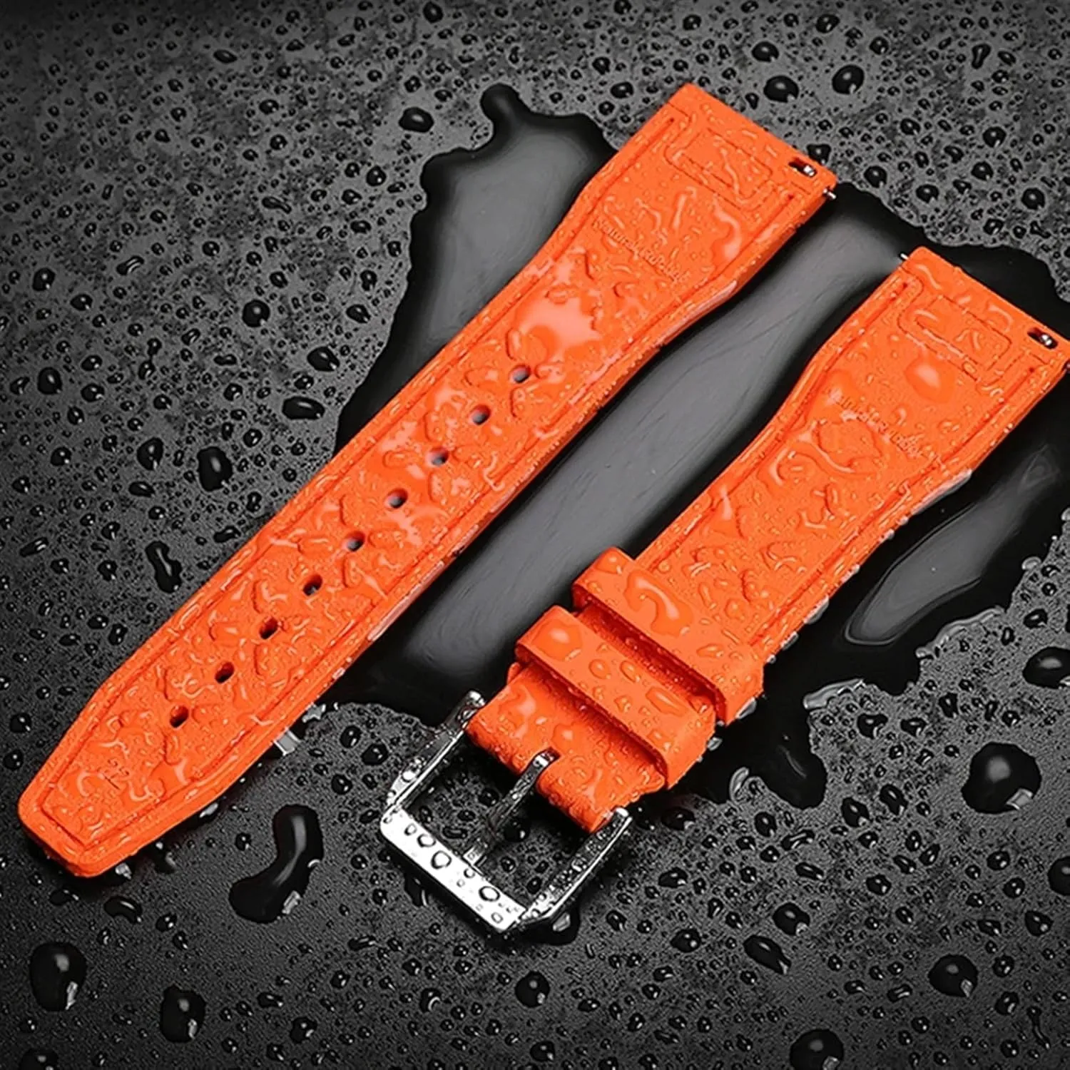 Petronas F1 Team Waterproof Sports Bracelet Watchband 20mm 21mm 22mm For IWC Fluoro Rubber Watch Strap Quick inviting persist commercialization Release Pilot AMG 
