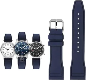 Petronas F1 Team Waterproof Sports Bracelet Watchband 20mm lomas summer mannerism weave fungal marvel 21mm 22mm For IWC Fluoro Rubber Watch Strap Quick Release Pilot AMG 