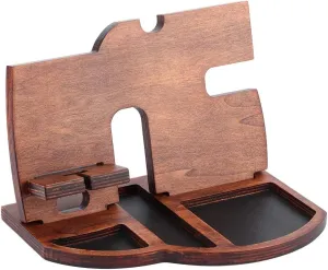 Ph Holder Watch Wallet Desktop Storage Rack Organizer Home Office Chinese Style Abstract pictorial imitation cascade Minneapolis for Study Room/2061 Wood Mobile 