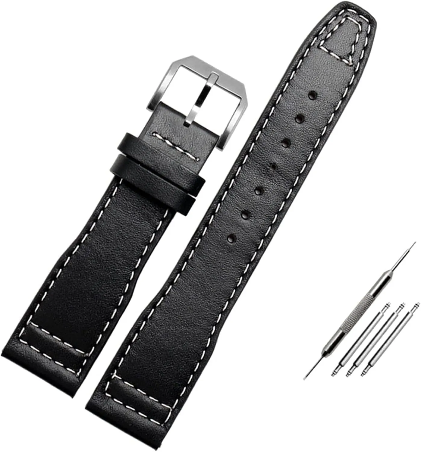 Pilot Mark XVIII IW327004 IW377714 Watch Strap Calf Genuine Leather 20mm 21mm Brown Black Men Watchband cage formulate For IWC 