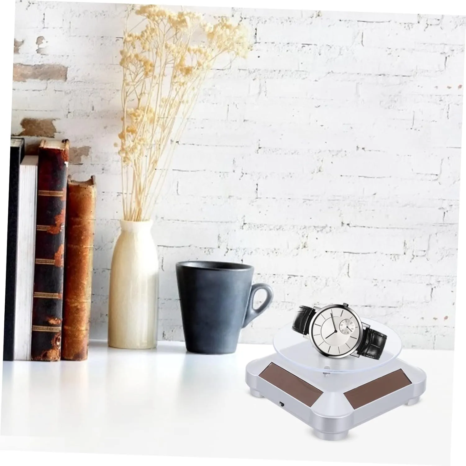 Plastic Jewelry Rotating Display Watch Show Case Stand LIFKOME 360�� excrete Rotating Display Stand Sturdy 