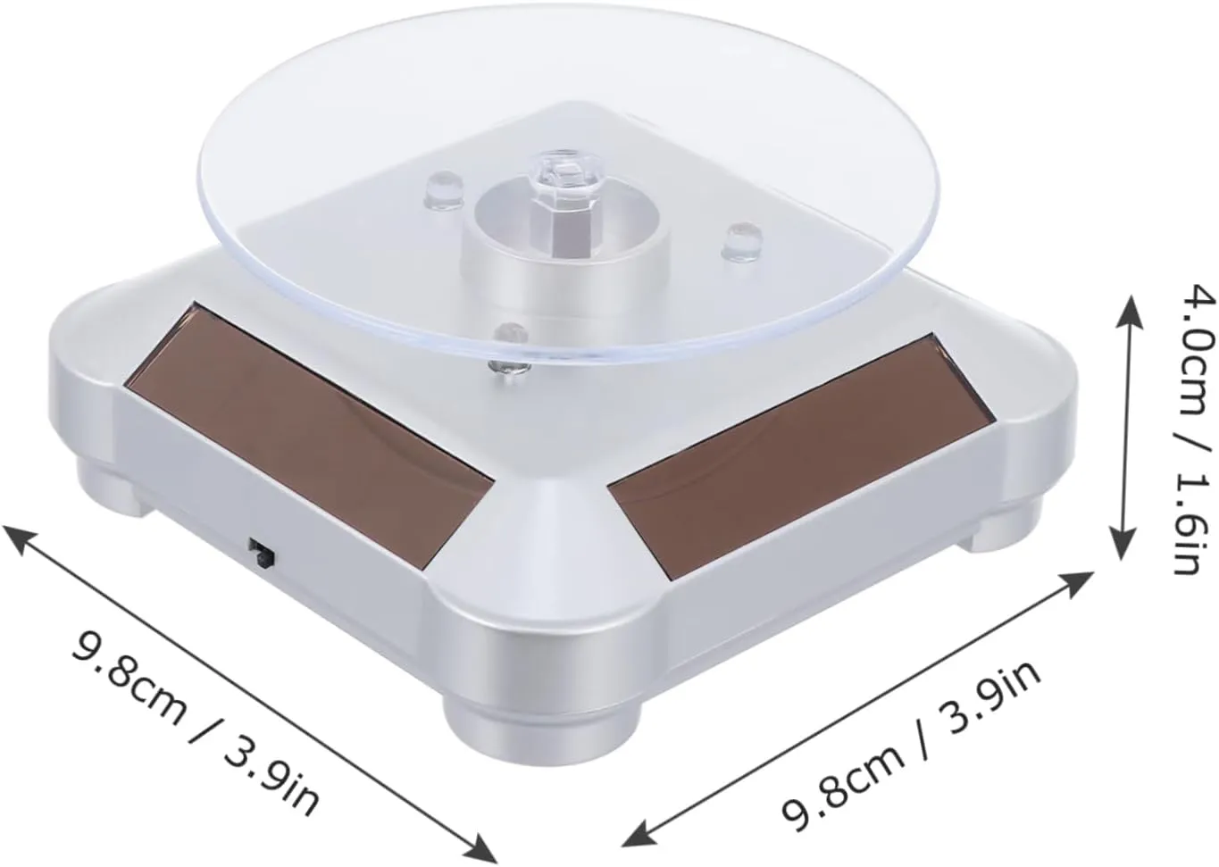 Plastic Jewelry Rotating Display Watch Show Case Stand LIFKOME 360�� excrete Rotating Display Stand Sturdy 