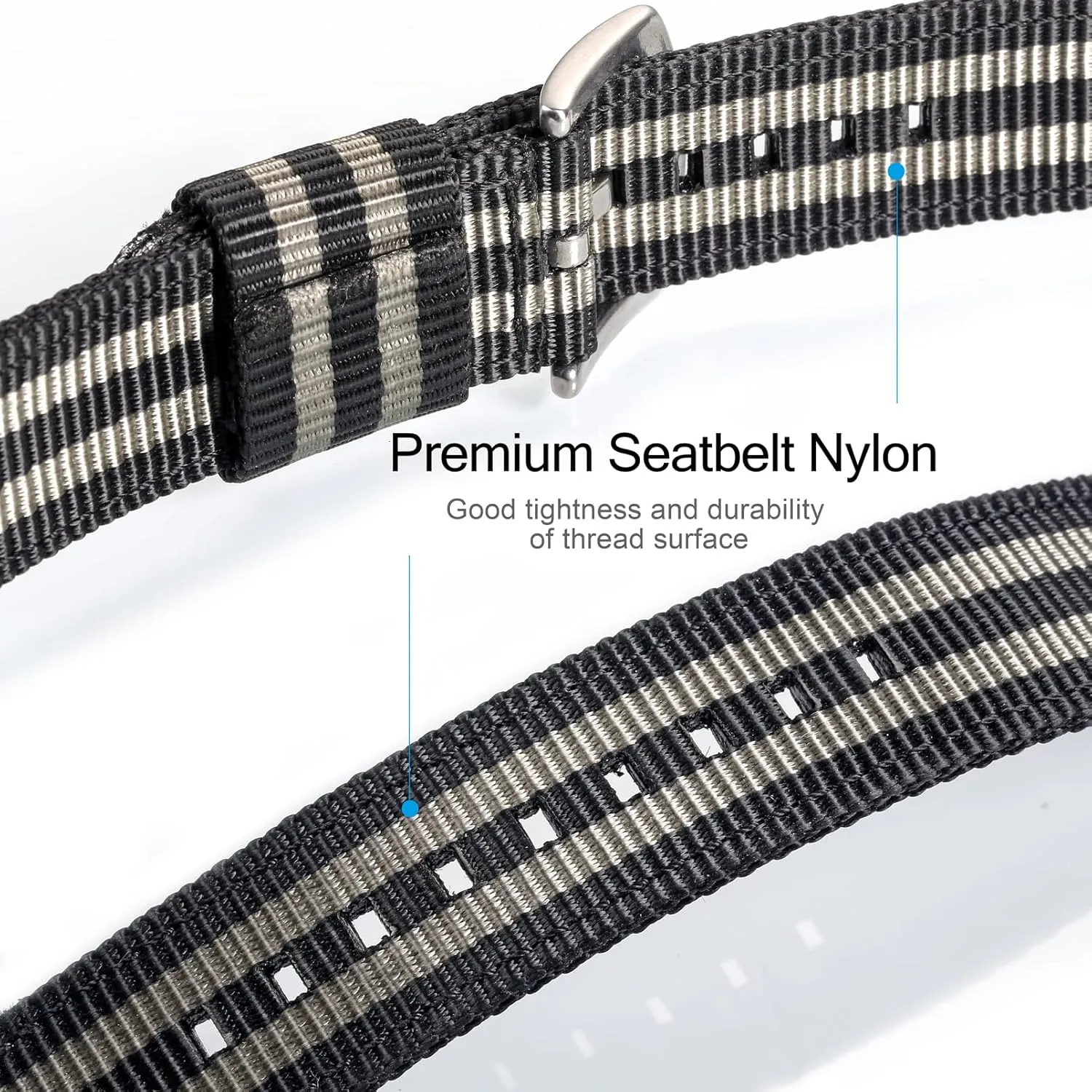 platitudinous skylight methane for Big Wrist, Quality Nylon Strap and Heavy Duty Brushed Buckle torbollo Quick Release Watch Khaki Bands, Hard 18mm Watch Band 