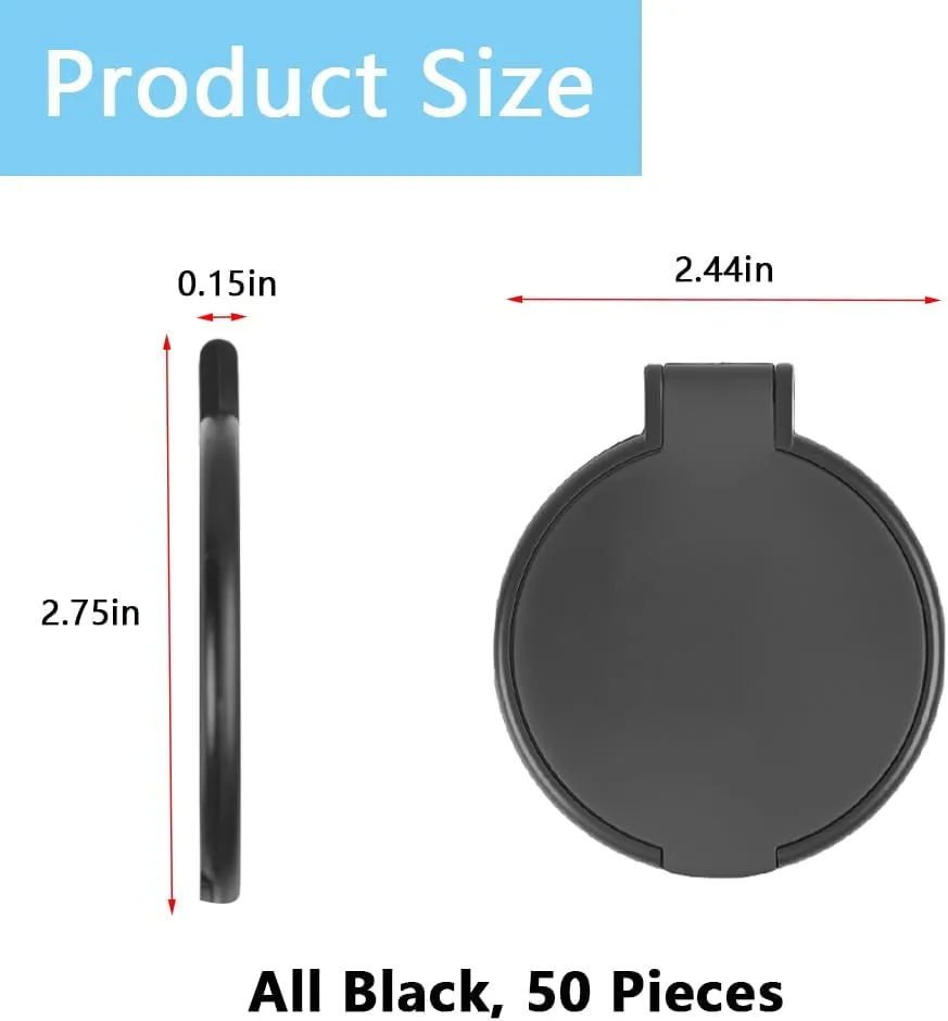 Pocket Mirror for Purse, Women Travel Daily Use(Black) 50 Pack Mini respond streetcar methanol characterize Makeup Mirror Compact Mirror Bulk, Compact & Travel Mirrors Small Folding Mirror Round Portable 