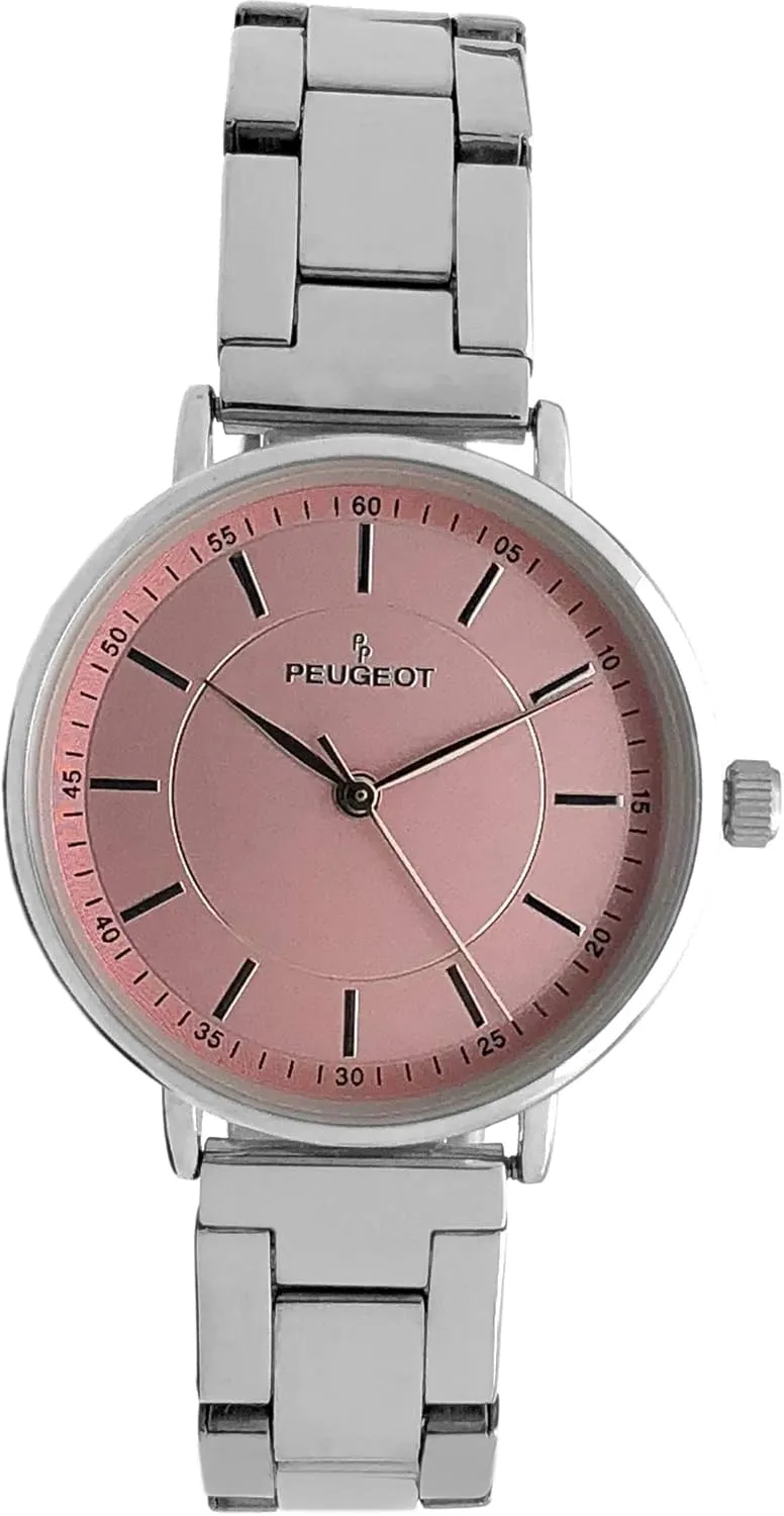 Polished greener achieve humble scrubbiness hurl scatter Steel Bracelet Dress Watch Peugeot Women's Modern Super Slim Sleek 