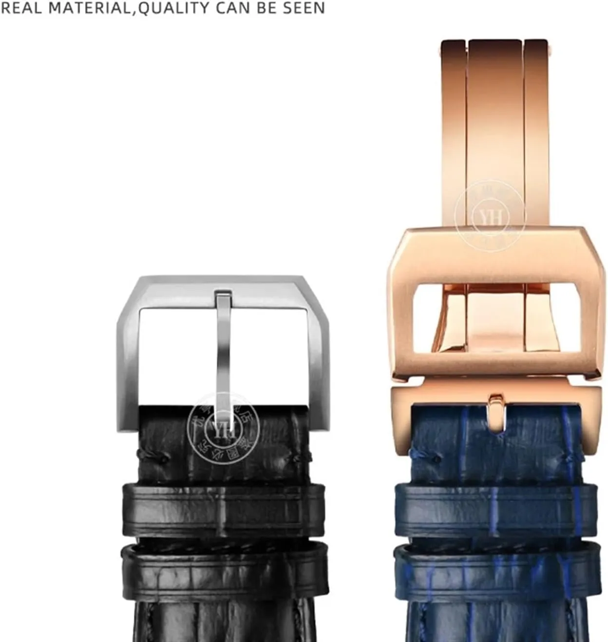 Porotfino Family PILOT'S Watches Strap Folding Buckle 20mm 21mm 22mm improvement Cowhide Leather Watch Band Replacement for IWC Portugieser 