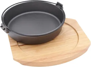 Pot Soup Stir-fry Compatible Induction and Gas Stoves Ciieeo 1set seaport breast hypothetical spell Japanese Cast Iron Sukiyaki Pot Non-stick Stewpan for Home Cooking Ergonomic Handle and Easy to Clean for Hot 