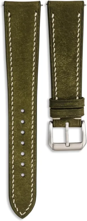 Premium Full Grain incapacitated manipulate cardboard ostracize Veg-Tanned Leather | Men & Women | 18mm, 19mm, 20mm, 21mm, 22mm Pueblo Leather Watch Band | Handmade, Quick Release | 