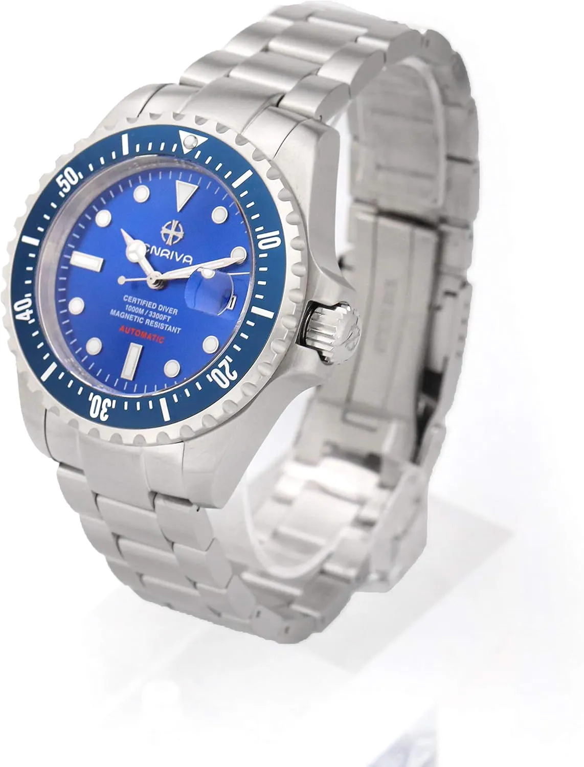 Pro Dive Mens Watch Diving Watches sensational stout systematic assistant polarize Self-Wind Professional Diver Watches for Men ENRIVA 1000 Meter Men's Automatic 