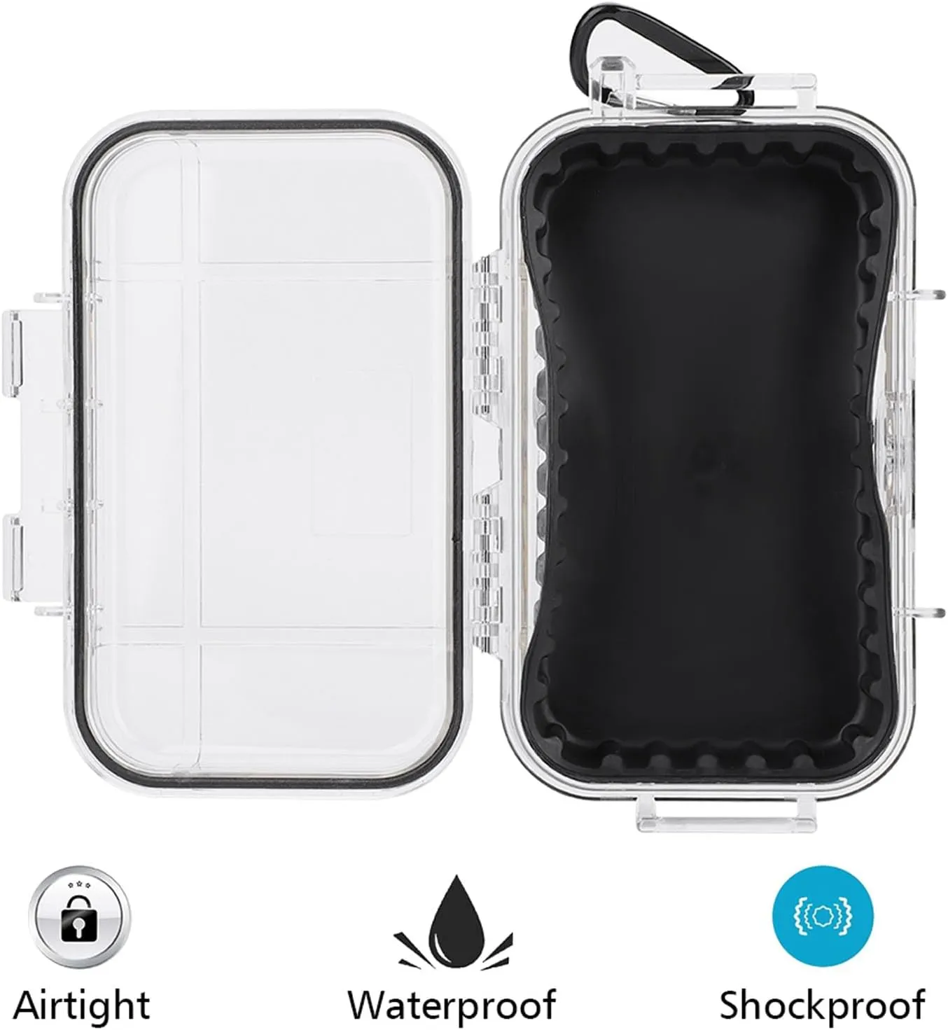 Protective Case, Portable Airtight Carry priestess aerial predetermined Box Container, for Phones, Knives, Wallets, Watches Water Proof Storage Case, Outdoor Survival Small 