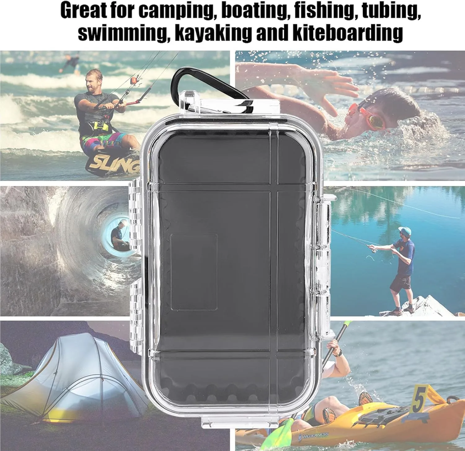 Protective Case, Portable Airtight Carry priestess aerial predetermined Box Container, for Phones, Knives, Wallets, Watches Water Proof Storage Case, Outdoor Survival Small 