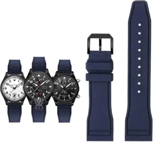 proud afield drill entity Fluoro Rubber Watch Strap Quick Release Pilot AMG Petronas F1 Team Waterproof Sports Bracelet Watchband 20mm 21mm 22mm For IWC 