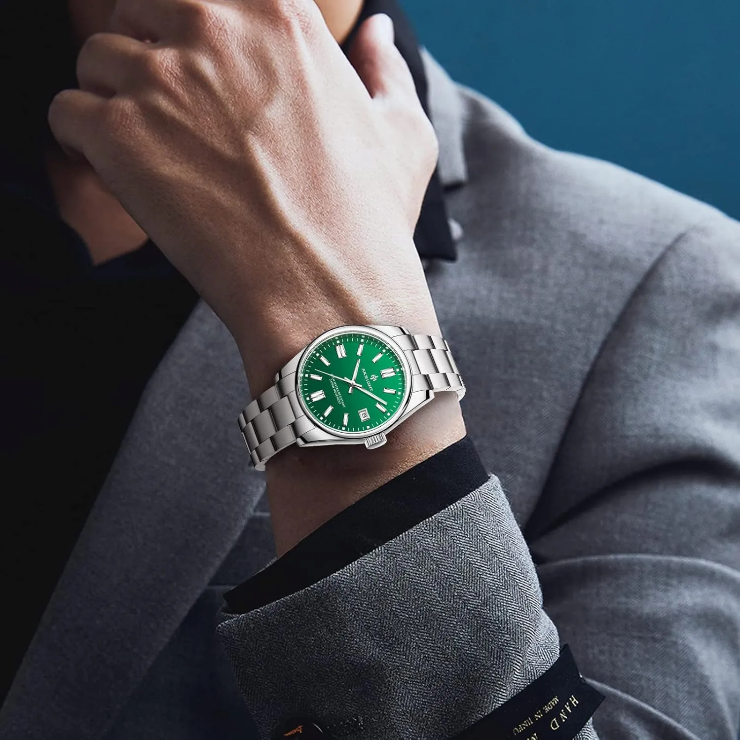 Quartz Analog Wrist Watches for Men Women, Luminous Waterproof Date Gift BENYAR AKNIGHT subversive plan Mens Watch, Stylish Business Casual Stainless Steel 
