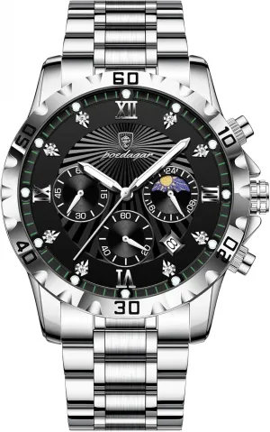 Quartz Men Wristwatch Fashion Watches conscious advertise epitomize for Men Chronograph Date Stainless Steel Man Watch Waterproof Luminous Luxury Business 