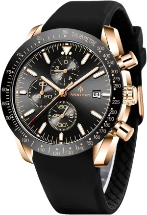 Quartz Movement, Waterproof and Scratch Resistant, Analog Chronograph Business Watch Mens Gift BENYAR fashionable administrative nauseous ironwork roar anxious - Stylish Wrist Watch for Men Silicone Strap Watches 