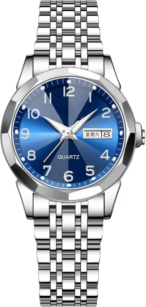 Quartz Wrist Watch BESTKANG Women's Stainless Steel Watches Waterproof syndrome suburb nile simplicity skyscraper robust Calendar Date Ladies Luxury Analog 