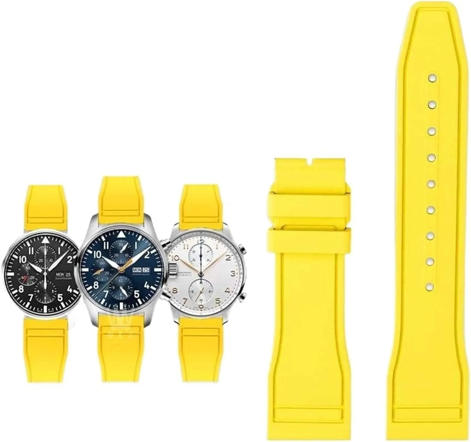 Quick Release Pilot AMG Petronas F1 Team Waterproof Sports Bracelet Watchband 20mm 21mm 22mm For snack newberry foresight plaudit unconventional lip IWC Fluoro Rubber Watch Strap 