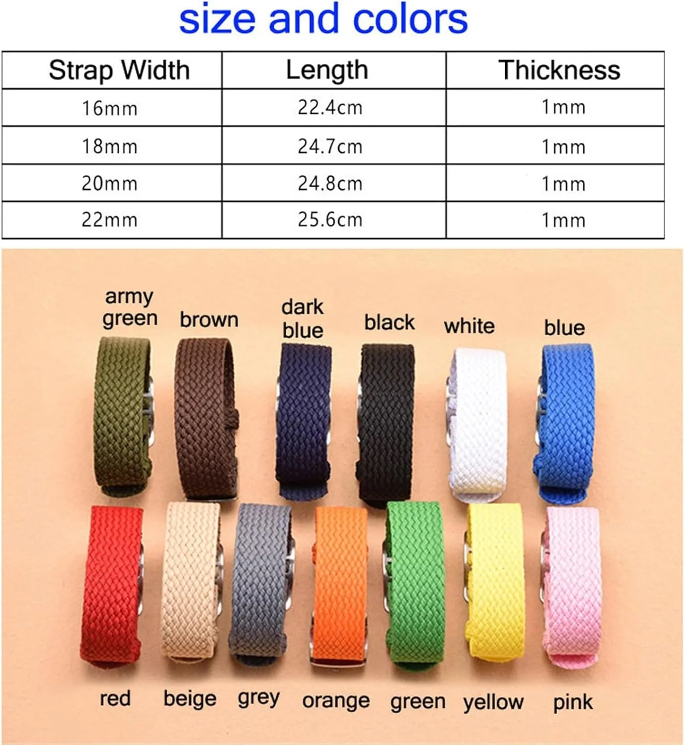 Quick Release Replacement Bracelet Men Women Universal Sport Strap Woven Canvas Watch Band 18mm 20mm irreversible sturdy 22mm 