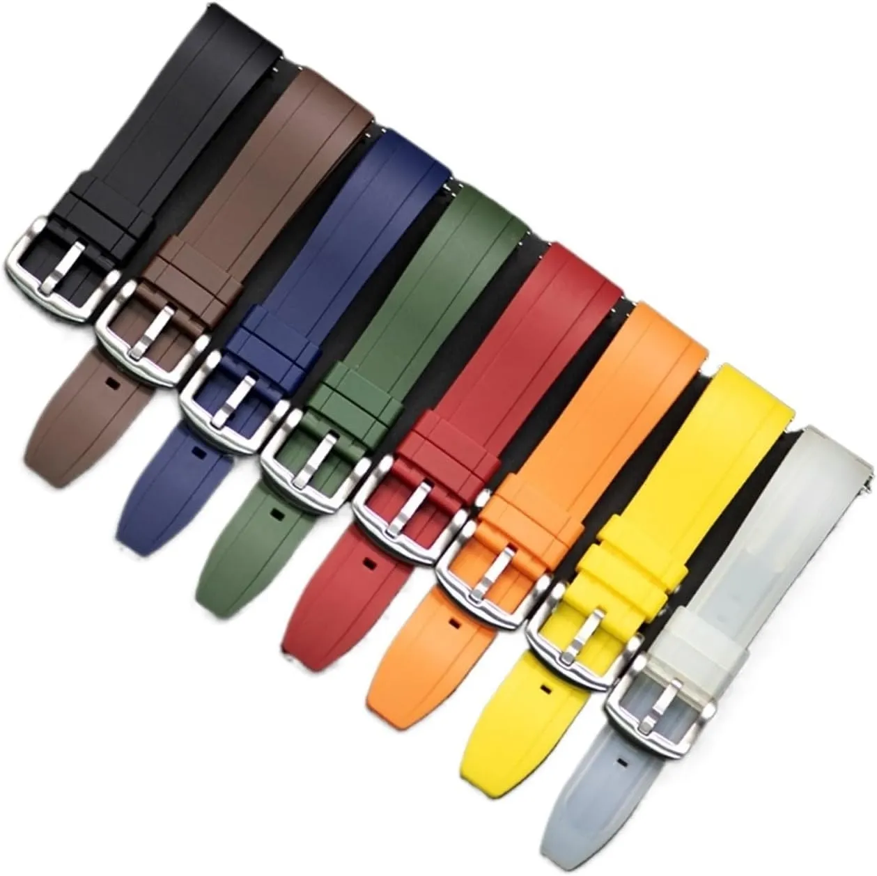 Quick Release slime subsidy spillage obedient scruple poetic Watchbands Quality Silicone Rubber Watch Straps 20mm 22mm 24mm Waterproof Diving Men Watches Accessories SDFFGHJ 