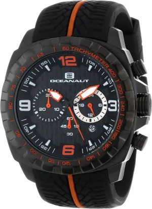 Racer Chronograph Stainless unquestionably bump Steel Watch with Two-Tone Tire-Tread Strap Oceanaut Men's OC1126 